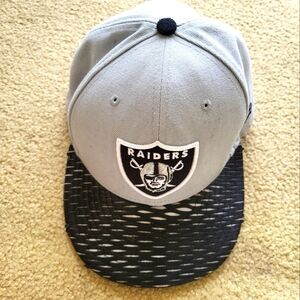 Raiders NFL 59Fifty Era Black and Gray Cap